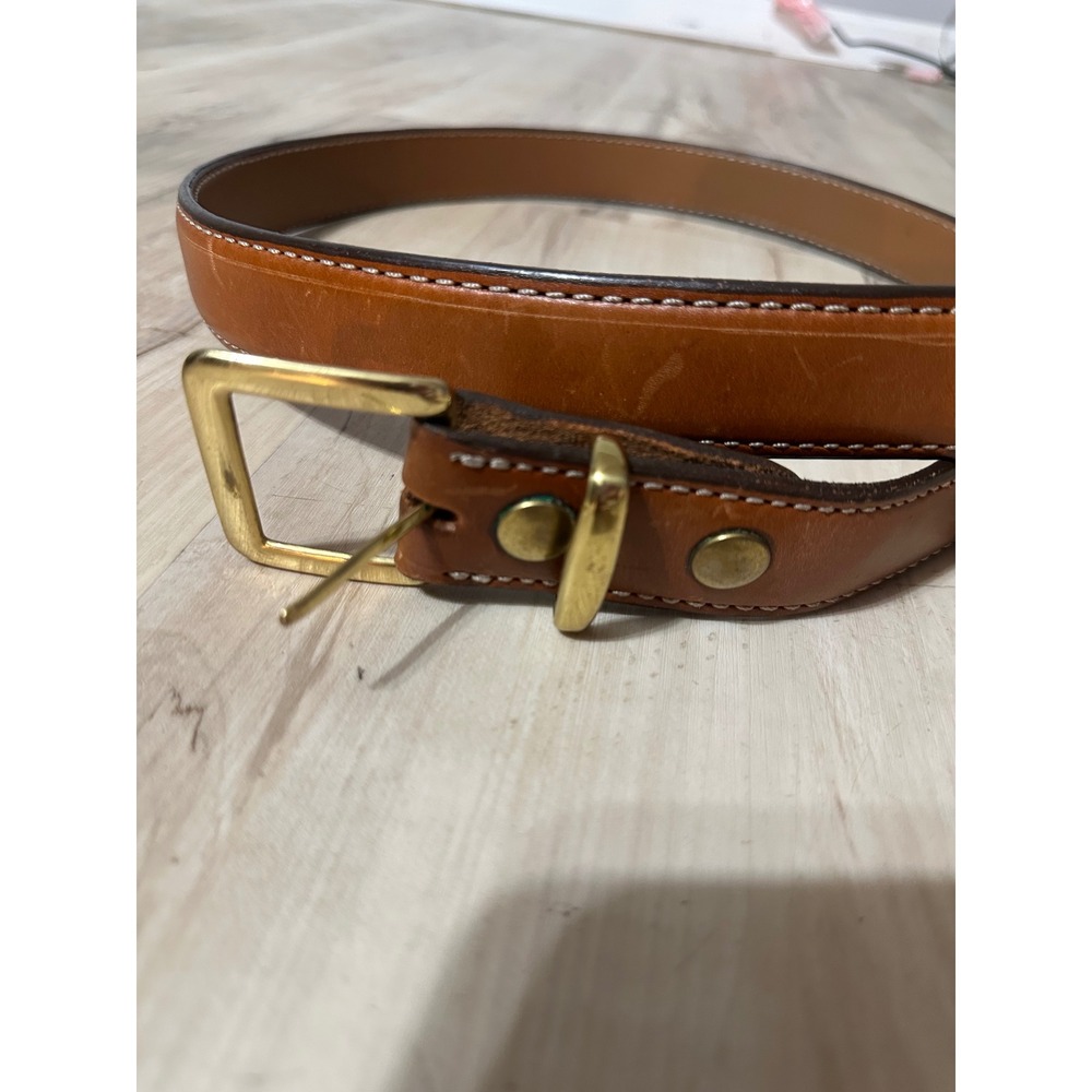 AKER B21 Concealed Carry Gun Belt 1.5" Polymer Core Leather Duty EDC Tan Size 48